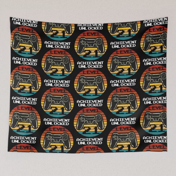 Item preview, Birthday Achievement Unlocked Level Up Gamer designed and sold by amm-yWescott.