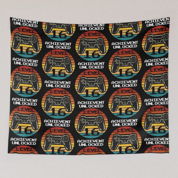 Item preview, Birthday Achievement Unlocked Level Up Gamer designed and sold by amm-yWescott.