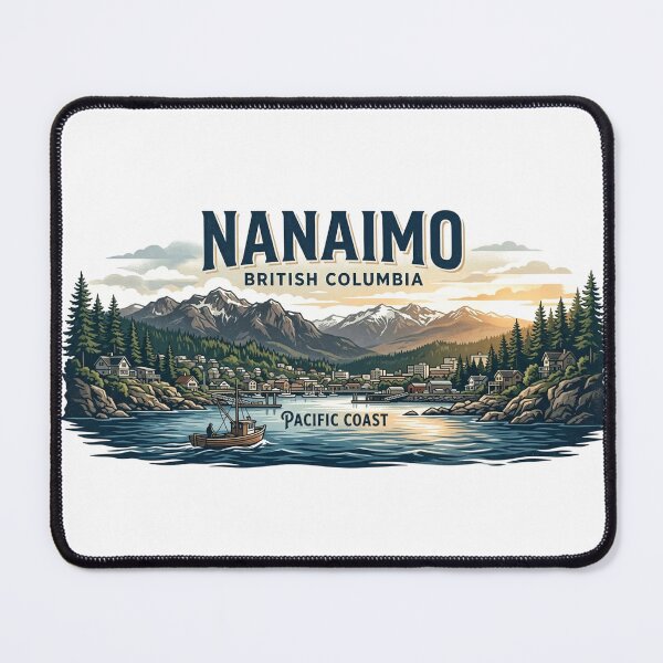 Item preview, Nanaimo British Columbia Coastal Travel T-Shirt | Pacific Northwest Art designed and sold by Mathias Yakubu Design.