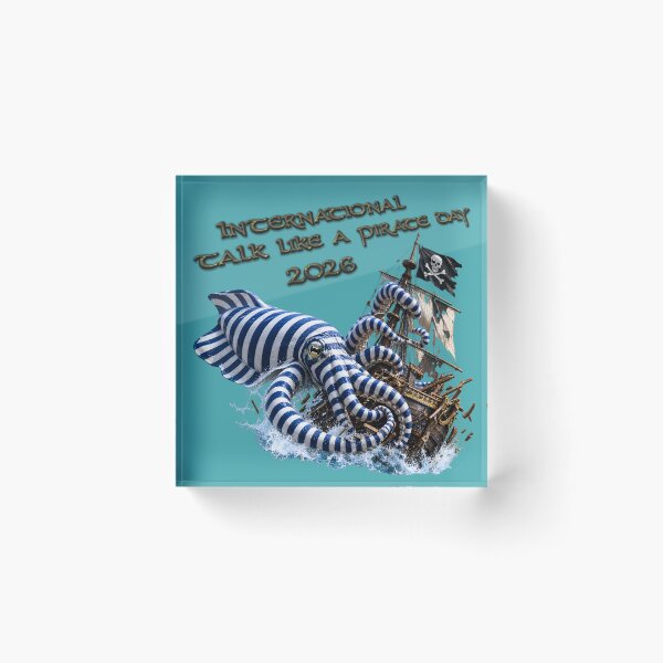 Item preview, Hidden Cuttlefish Nautical Stripe Pirate Ship designed and sold by zenjiinspired.