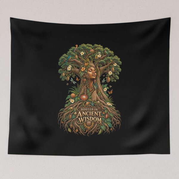 Item preview, Rooted in Ancient Wisdom | Sacred Baobab Tree | Mother Nature Art designed and sold by 'VARI'.