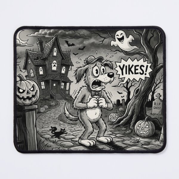 Item preview, Spooked 1930s Rubber-Hose Cartoon Dog on Halloween designed and sold by Solomon-Ent-144.