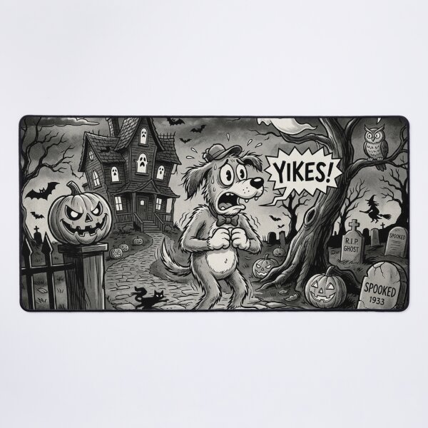 Item preview, Spooked 1930s Rubber-Hose Cartoon Dog on Halloween designed and sold by Solomon-Ent-144.