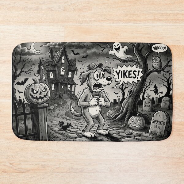 Item preview, Spooked 1930s Rubber-Hose Cartoon Dog on Halloween designed and sold by Solomon-Ent-144.