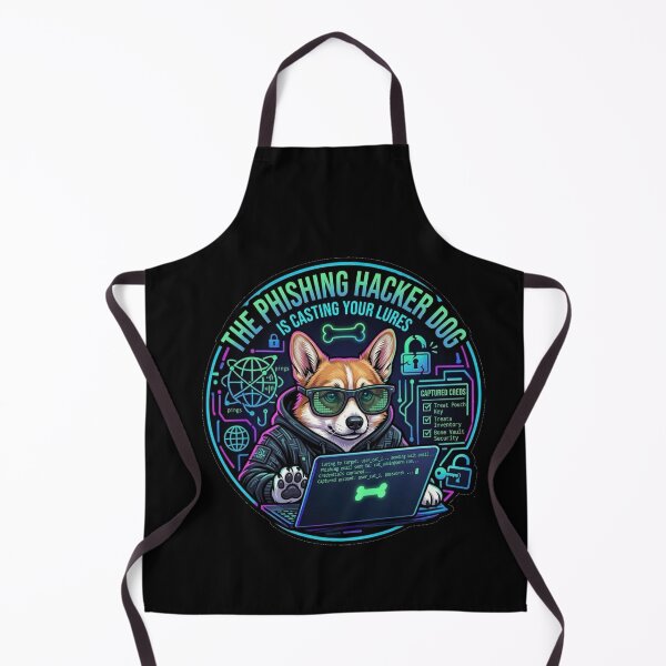 Item preview, The Phishing Hacker Dog Cybersecurity Humor designed and sold by BreedCraft Studio.