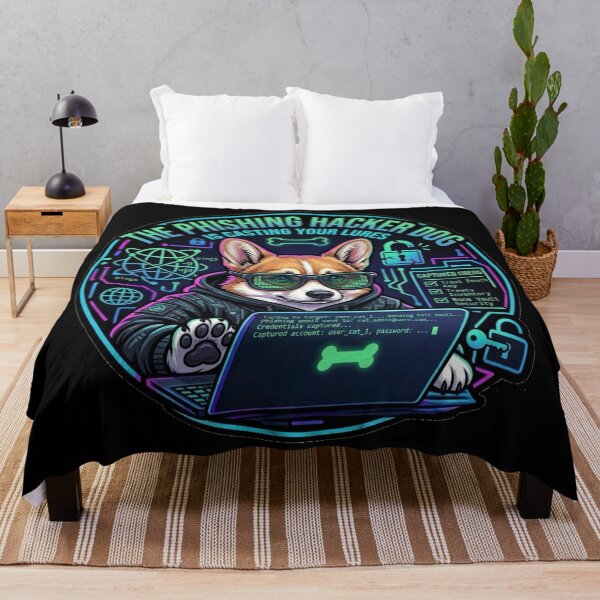 Item preview, The Phishing Hacker Dog Cybersecurity Humor designed and sold by BreedCraft Studio.