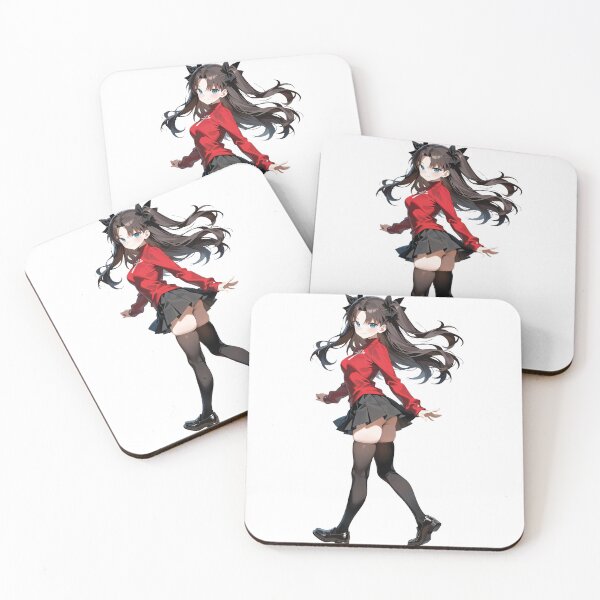 Item preview, Tohsaka Rin Sticker | Fate Series Red Turtleneck Anime Decal designed and sold by RGB-crayon.