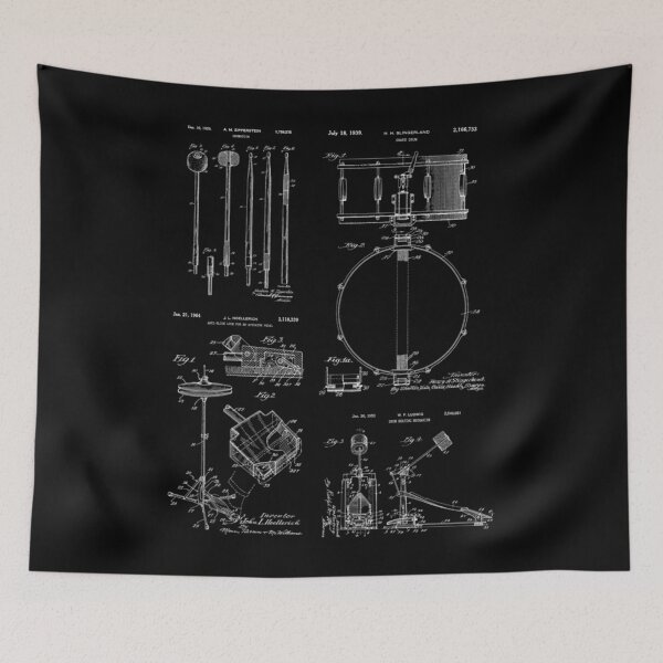 Item preview, Drummer Gift Patent Print Drum Set designed and sold by Defey.