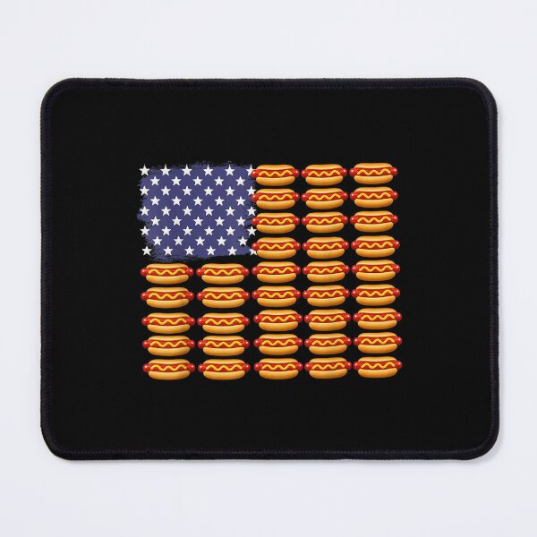 Item preview, Funny Hot Dog American Flag Food Humor Patriotic Summer designed and sold by NguboNorento.