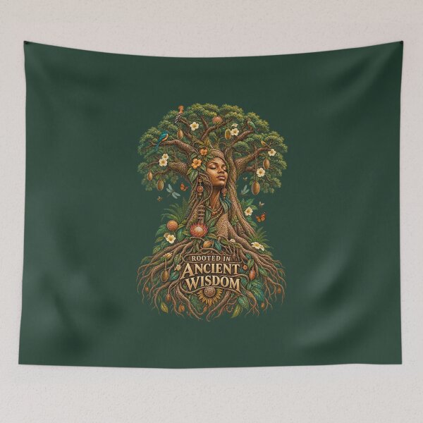 Item preview, Rooted in Ancient Wisdom | Sacred Baobab Tree | Mother Nature Art designed and sold by 'VARI'.