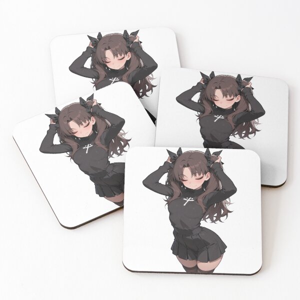 Item preview, Chibi Rin Tohsaka Hair Adjusting Sticker designed and sold by RGB-crayon.