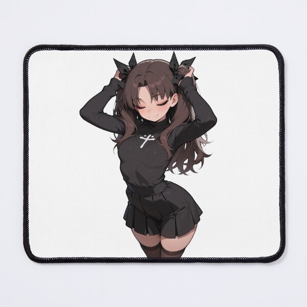 Item preview, Chibi Rin Tohsaka Hair Adjusting Sticker designed and sold by RGB-crayon.