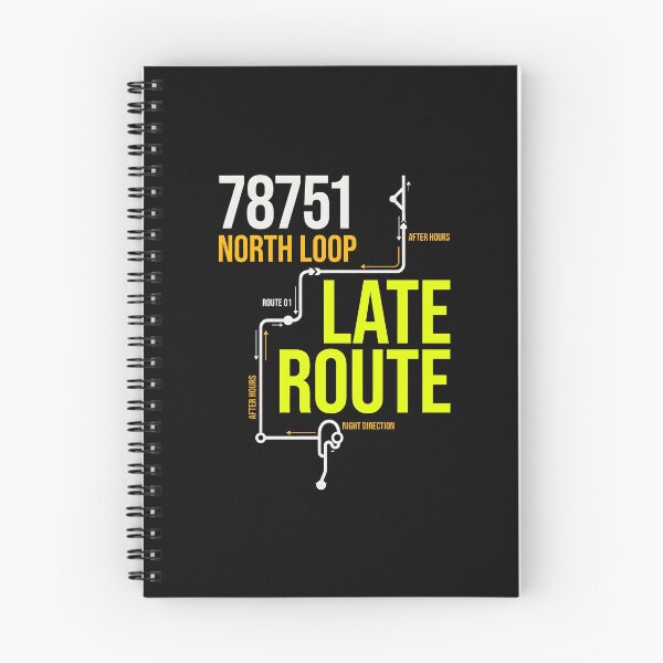 Item preview, North Loop 78751 Late Route Transit Map designed and sold by SplashTastic.