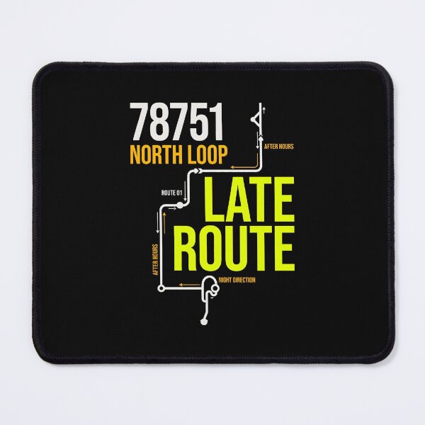Item preview, North Loop 78751 Late Route Transit Map designed and sold by SplashTastic.