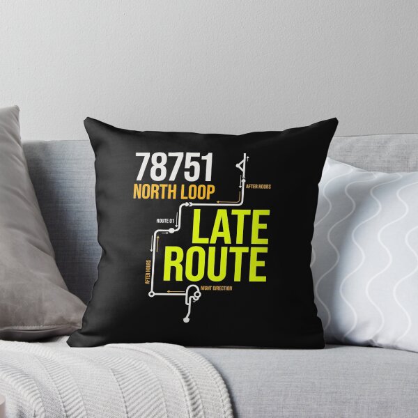 Item preview, North Loop 78751 Late Route Transit Map designed and sold by SplashTastic.