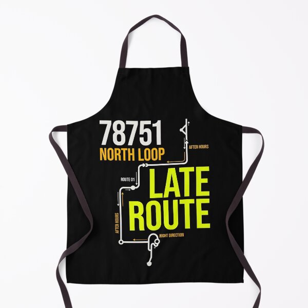 Item preview, North Loop 78751 Late Route Transit Map designed and sold by SplashTastic.