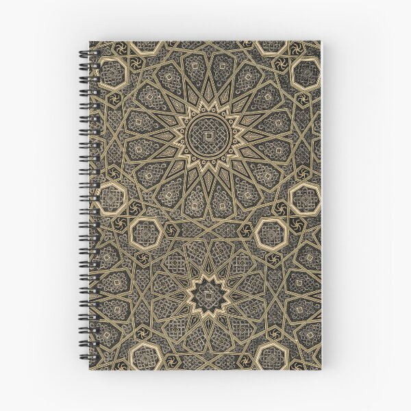 Item preview, Arabian Geometric Star Pattern – Antique Black & Gold Ornament designed and sold by Polychromes.