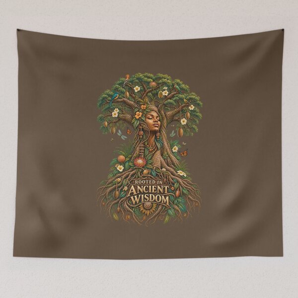 Item preview, Rooted in Ancient Wisdom | Sacred Baobab Tree | Mother Nature Art designed and sold by 'VARI'.