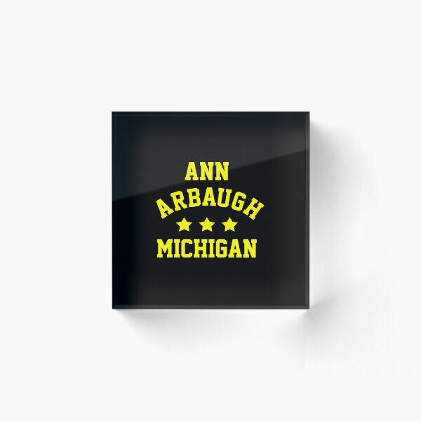 Item preview, Gráfico de bloque universitario de Ann Arbaugh Michigan designed and sold by OsbornRowe.