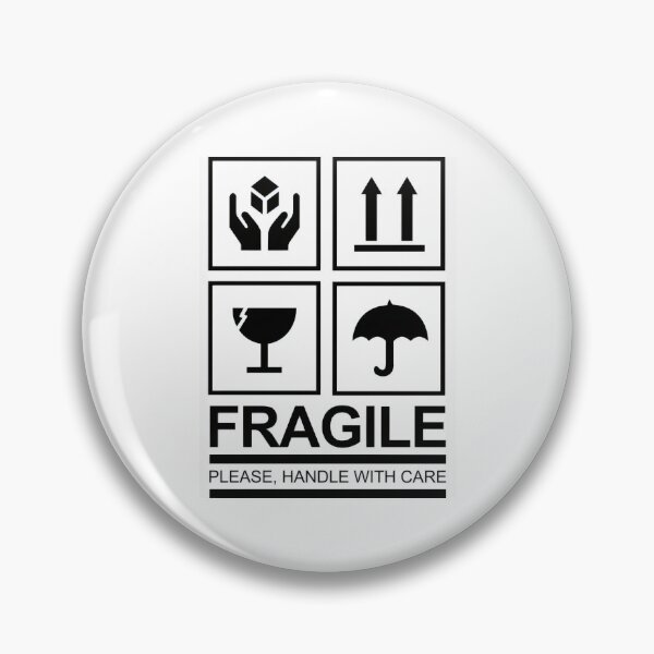 Item preview, Fragile Handle With Care Packaging Symbols - Minimalist Industrial Graphic Poster designed and sold by Billy Morfo™.