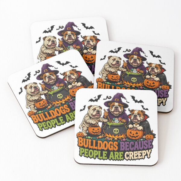 Item preview, Bulldogs Halloween Costume Funny People Creepy designed and sold by OlyvieArt.