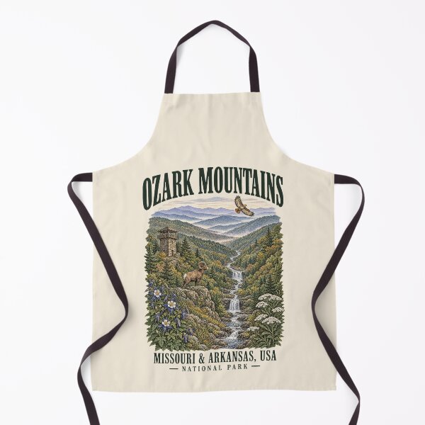 Item preview, Ozark Mountains, Missouri & Arkansas, USA [Vintage Illustration] designed and sold by elektronen.