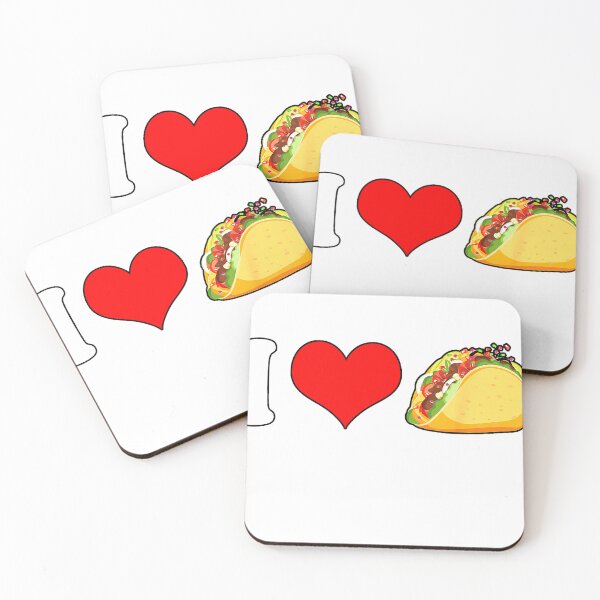 Item preview, I Love Tacos Mexican Food Fans T-Shirt designed and sold by eBoy31.