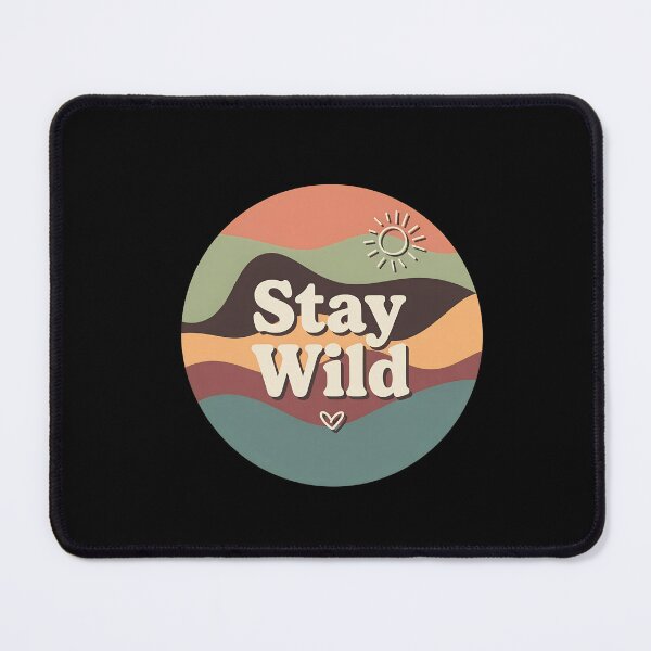 Item preview, Stay Wild Retro Wavy Landscape Sun  designed and sold by OsbornRowe.