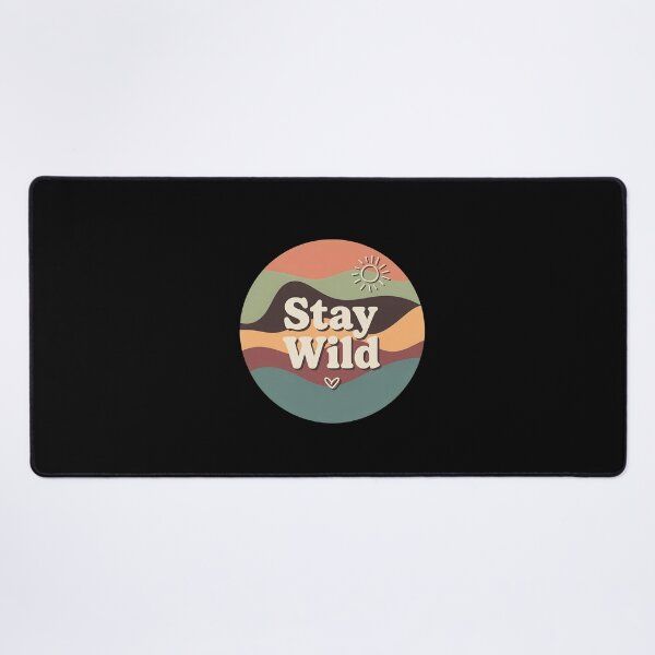 Item preview, Stay Wild Retro Wavy Landscape Sun designed and sold by OsbornRowe.
