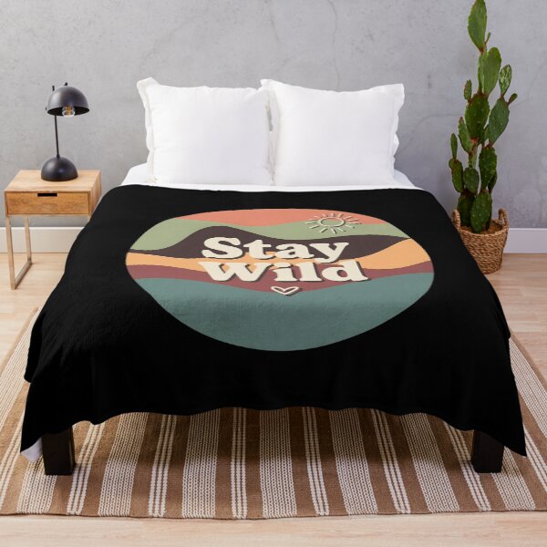 Item preview, Stay Wild Retro Wavy Landscape Sun  designed and sold by OsbornRowe.