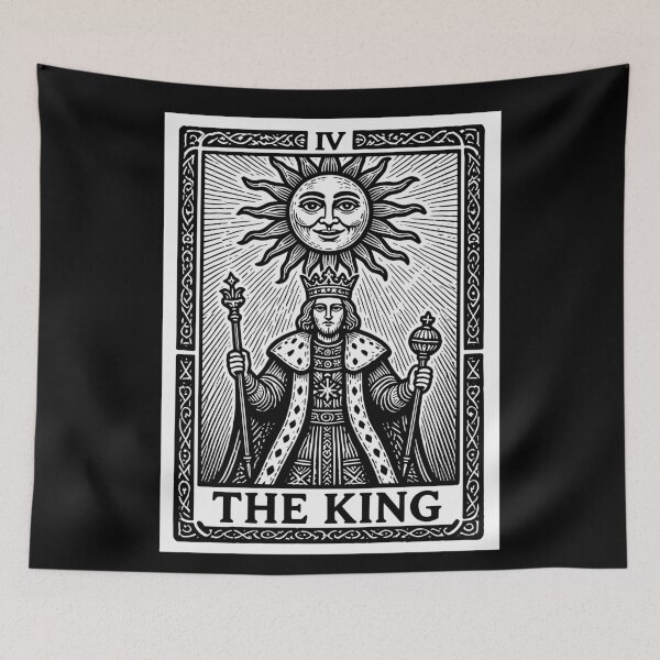 Item preview, King and Queen tarot Card Couple Matching designed and sold by Colorfulman.