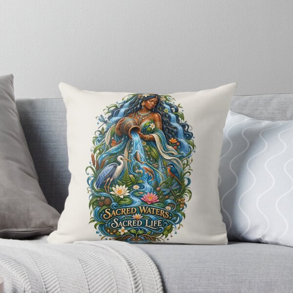 Item preview, Sacred Waters, Sacred Life | River Goddess Art | Mother Nature Illustration designed and sold by 'VARI'.