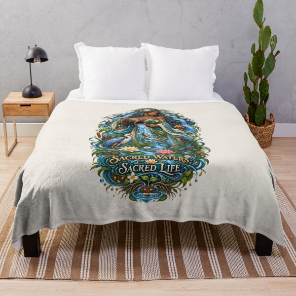 Item preview, Sacred Waters, Sacred Life | River Goddess Art | Mother Nature Illustration designed and sold by 'VARI'.