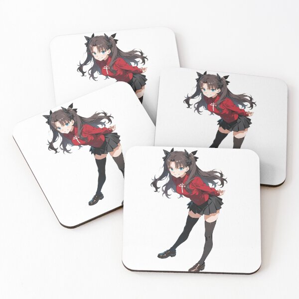 Item preview, Tohsaka Rin Sticker | Confident Smile Anime Girl Fate Decal designed and sold by RGB-crayon.