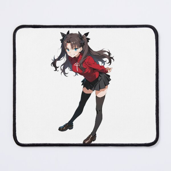 Item preview, Tohsaka Rin Sticker | Confident Smile Anime Girl Fate Decal designed and sold by RGB-crayon.