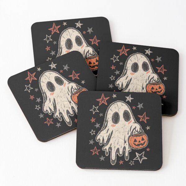 Item preview, Cute Ghost Pumpkin Bucket Retro Halloween Graphic Soft Grunge designed and sold by Yellowriversss.