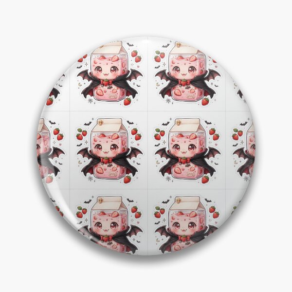Artikelvorschau, Kawaii Vampir-Erdbeermilchkarton entworfen und verkauft von SmartyWonders.