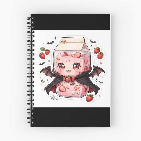 Artikelvorschau, Kawaii Vampir-Erdbeermilchkarton entworfen und verkauft von SmartyWonders.