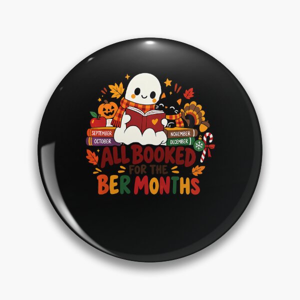 Item preview, All Booked For Ber Months Book Lover Fall Halloween Xmas designed and sold by PAROSSA.