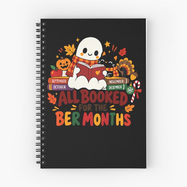 Item preview, All Booked For Ber Months Book Lover Fall Halloween Xmas designed and sold by PAROSSA.