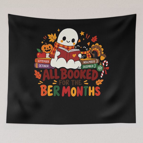 Item preview, All Booked For Ber Months Book Lover Fall Halloween Xmas designed and sold by PAROSSA.