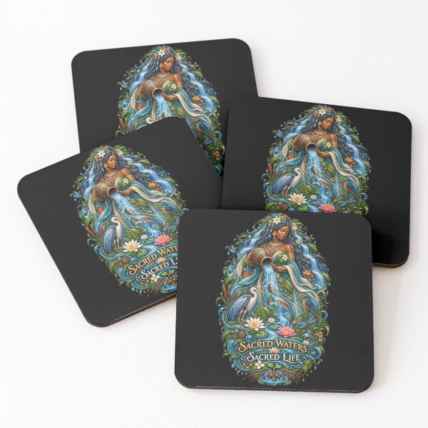 Item preview, Sacred Waters, Sacred Life | River Goddess Art | Mother Nature Illustration designed and sold by 'VARI'.