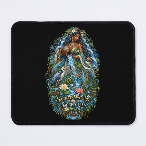 Item preview, Sacred Waters, Sacred Life | River Goddess Art | Mother Nature Illustration designed and sold by 'VARI'.