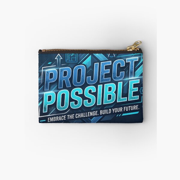 Item preview, Project Possible | Embrace The Challenge Motivational Typography designed and sold by Xeneros.