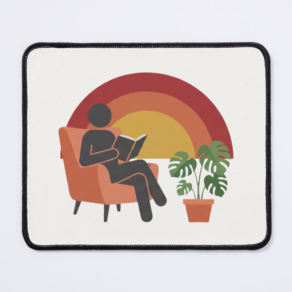 Item preview, Retro Book Nook Cozy Armchair Reading Vintage Sunset Art designed and sold by pattman.
