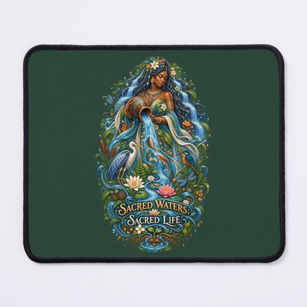 Item preview, Sacred Waters, Sacred Life | River Goddess Art | Mother Nature Illustration designed and sold by 'VARI'.