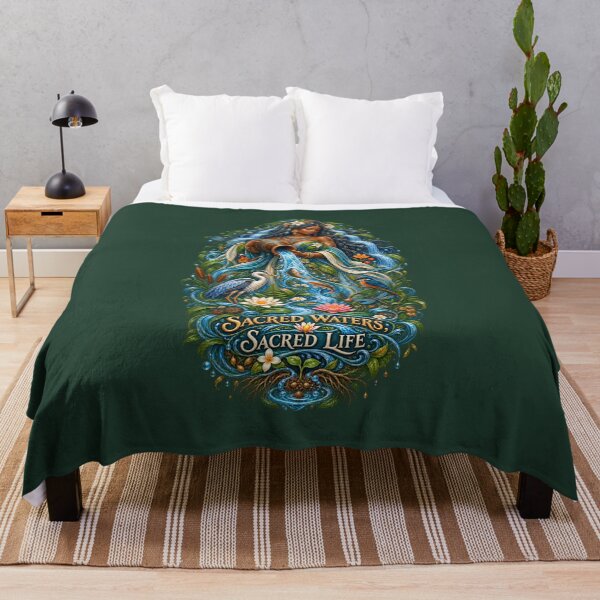 Item preview, Sacred Waters, Sacred Life | River Goddess Art | Mother Nature Illustration designed and sold by 'VARI'.