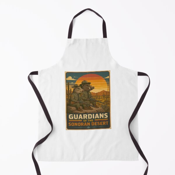 Item preview, Vintage Javelina Guardians – Collared Peccary, Arizona Desert Wildlife designed and sold by Art-Arcade6.