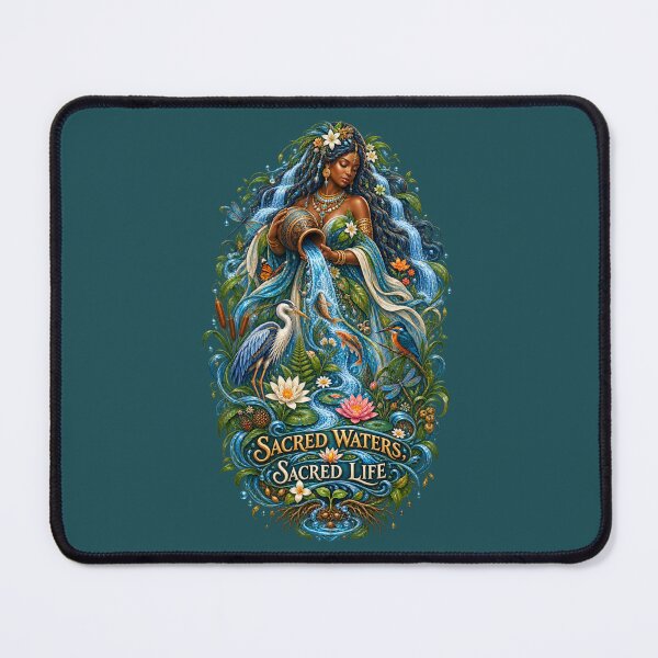 Item preview, Sacred Waters, Sacred Life | River Goddess Art | Mother Nature Illustration designed and sold by 'VARI'.