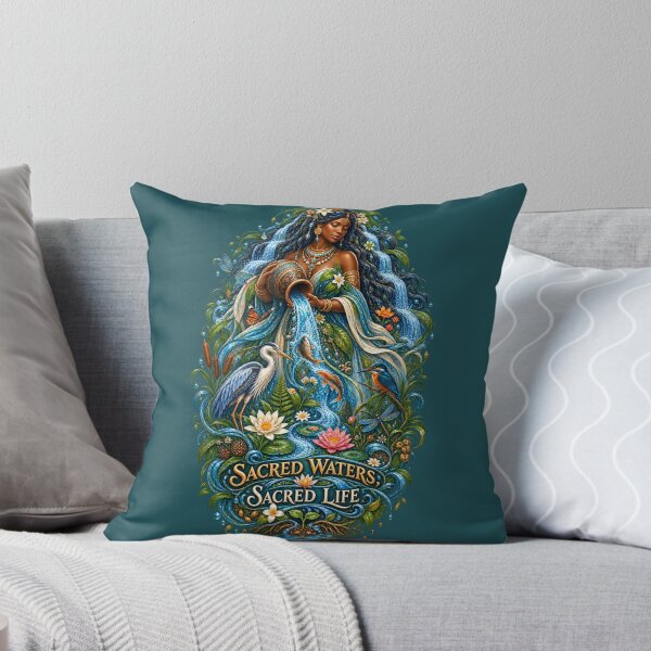 Item preview, Sacred Waters, Sacred Life | River Goddess Art | Mother Nature Illustration designed and sold by 'VARI'.